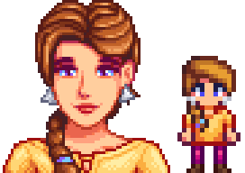 A picture of HopefulFox's modded Jodi add-on pack from Diverse Stardew Valley.