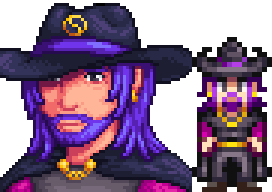 A picture of Airyn's vanilla Handsome Wizard add-on pack from Diverse Stardew Valley.