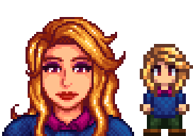 A picture of Siv's Younger Pam add-on pack from Diverse Stardew Valley.
